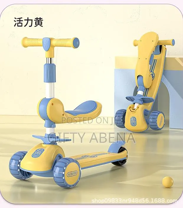 Kids Scooter With Plain and Disco Wheel · Photo 1