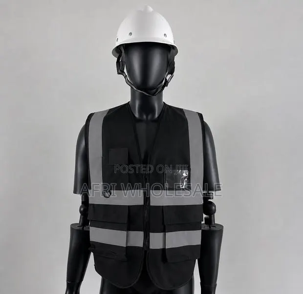 Heavy Duty Heavy Quality Reflective Safety Jackets Vest Pockets Zipper · Photo 1