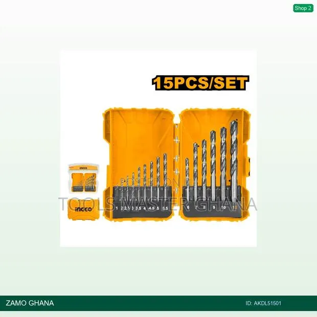 15pcs HSS Drill Bits - Akdl51501 · Photo 1