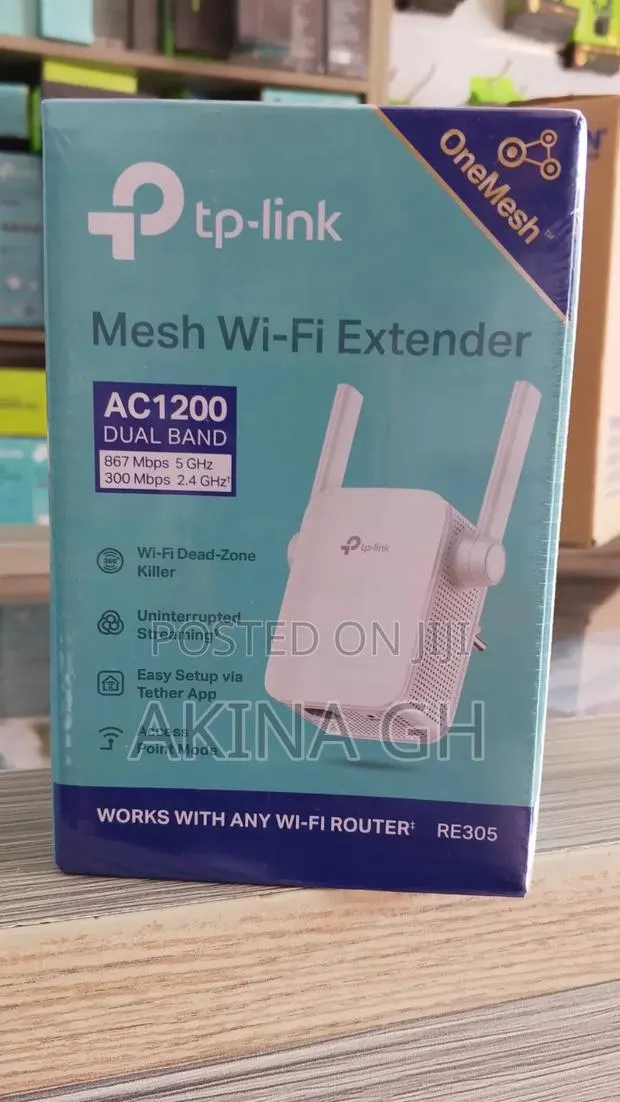 Tp Link Mesh WiFi Extender AC1200 Dual Band/ Tp Link RE 305 · Photo 1