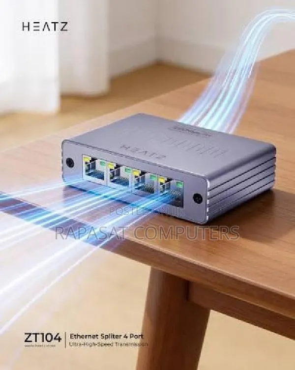 Heatz ZT104 4-Port Ethernet Splitter · Photo 1