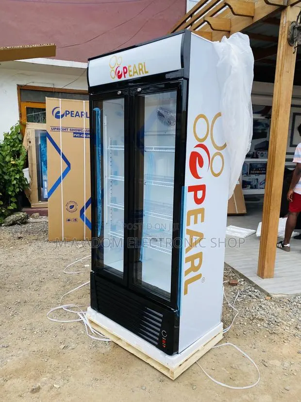 Manual Defrost Pearl PVC 622-2b Double Door Display Fridge · Photo 1
