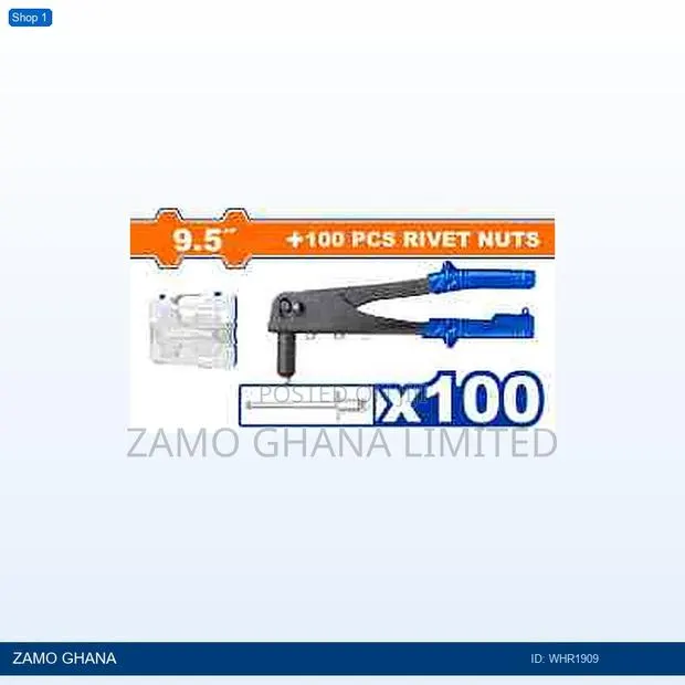 101 PCS Hand Riveter and Rivets - Whr1909 · Photo 1
