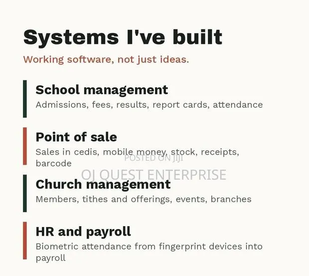 Custom Software for Schools, Shops, Churches Companies · Photo 2