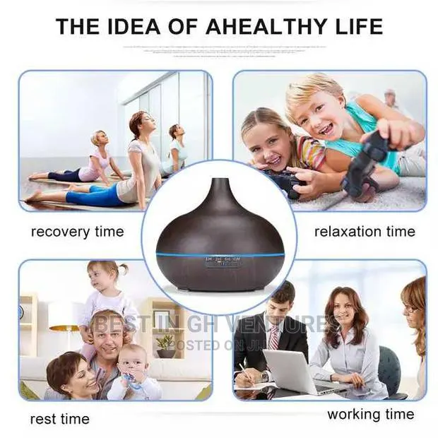 550ml Electric Aroma Diffuser + Fragrance Oil · Photo 1