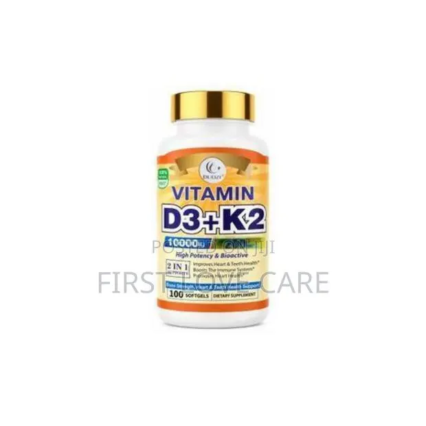 Duozi Vitamin D3+ 10000IU 200MCG 2in1 Support 100 Softgels · Photo 1
