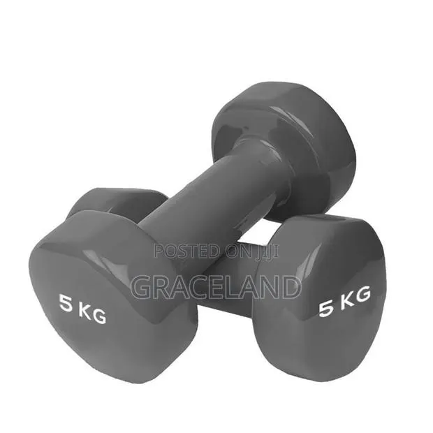 This Is Original Dumbbell 5 Rubber Coated Dumbbell Available Stock · Photo 1
