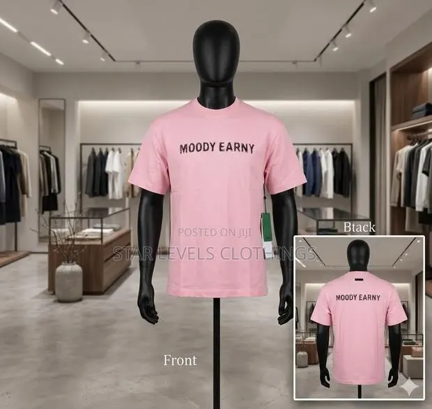 Quality Cotton Round Neck Shirts Available #Pink and White # · Photo 1