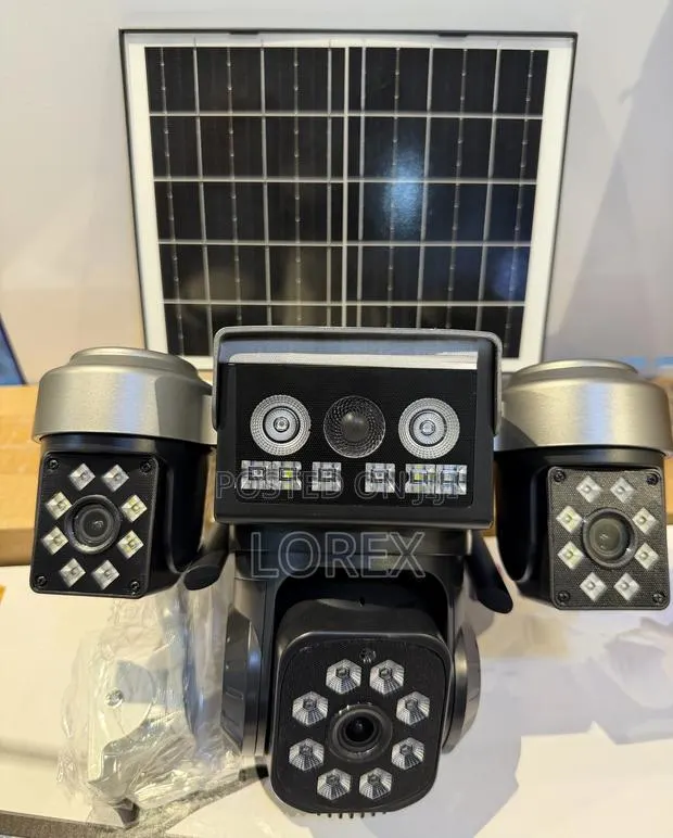 Solar Camera 4g Sim 3 Lens Aov Auto Tracking 2way Talk Full Color · Photo 1