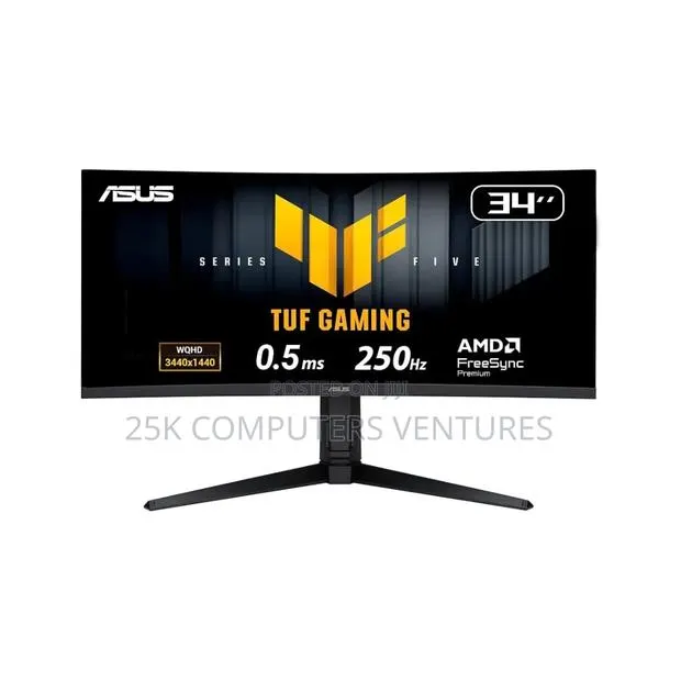 ASUS TUF 34" Ultrawide 250Hz Curved Gaming Monitor