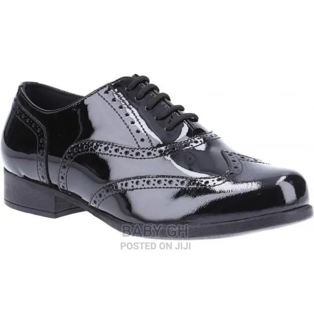 Black Hushpuppies Patent Oxford Shoes · Photo 1