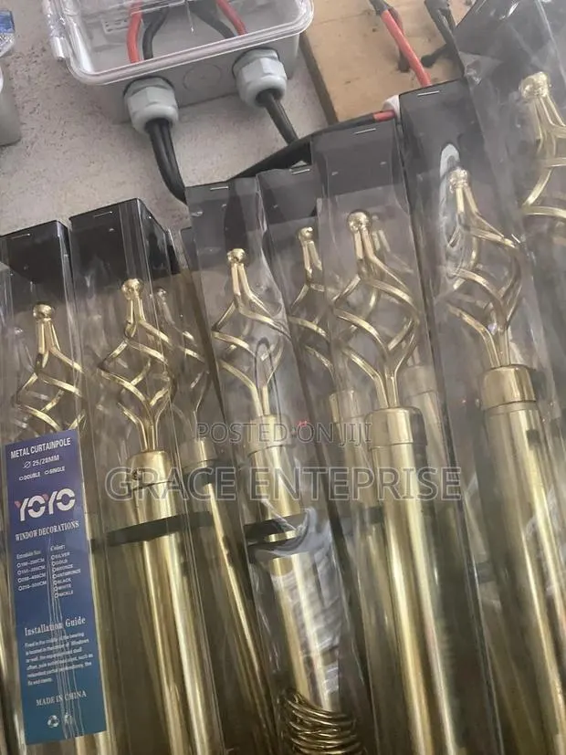 Superb Curtains Rod In Diff Colors · Photo 1