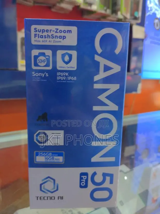 New Tecno Camon 50 Pro 256 GB Black · Photo 1