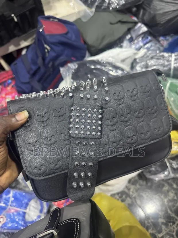 Premium Quality Leather Skeleton Design Men’s Side Bag. · Photo 1