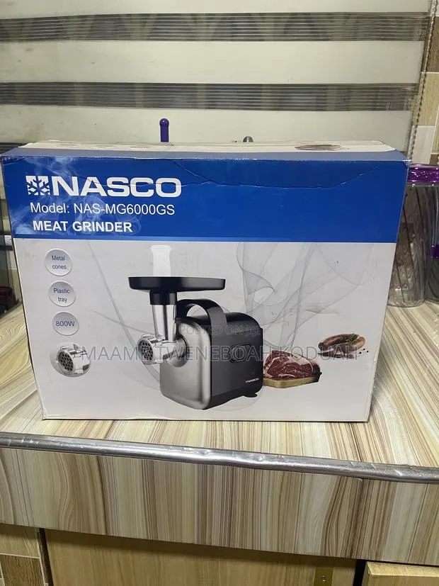 Brand New Nasco 800W Electric Meat Grinder (NAS-MG6000GS) – In Box · Photo 1