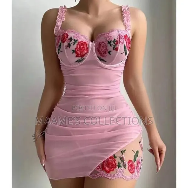 Women’S Embroidered Mesh Lingerie Dress · Photo 1