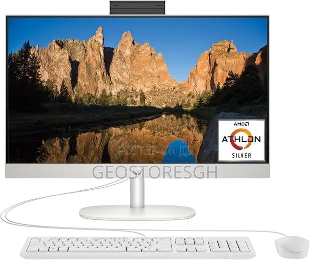 New Desktop Computer HP AiO 24 8GB AMD SSD 256GB · Photo 1