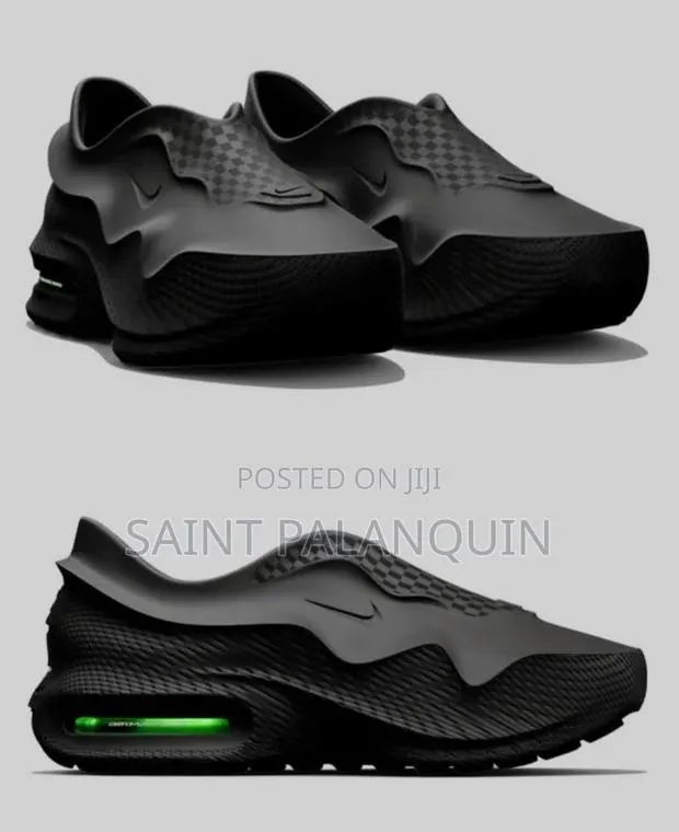 Black Nike Air Max 1000 Slip-on Sneakers · Photo 1