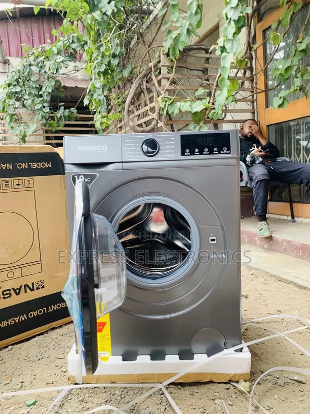 Limited Stock Nasco Nasfl-Js10kg-S Front Load Washing Machine โ 10kg ยท Photo 1