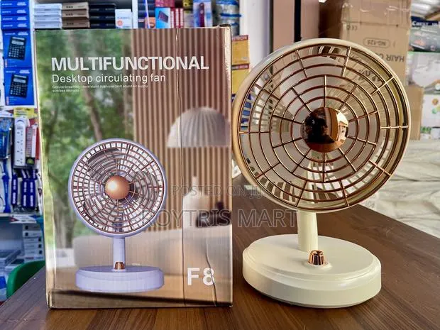 Portable Rotating Rechargeable Desktop Fan · Photo 1