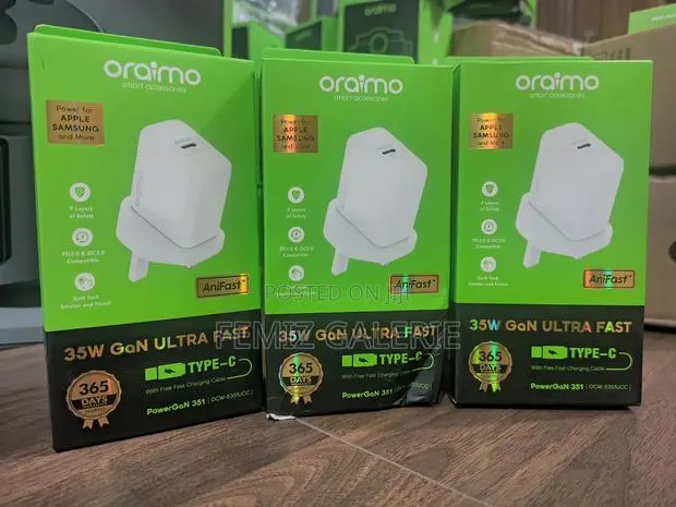 Oraimo Powergan 351 35w Gan Ultra Fast Charger Kit · Photo 1