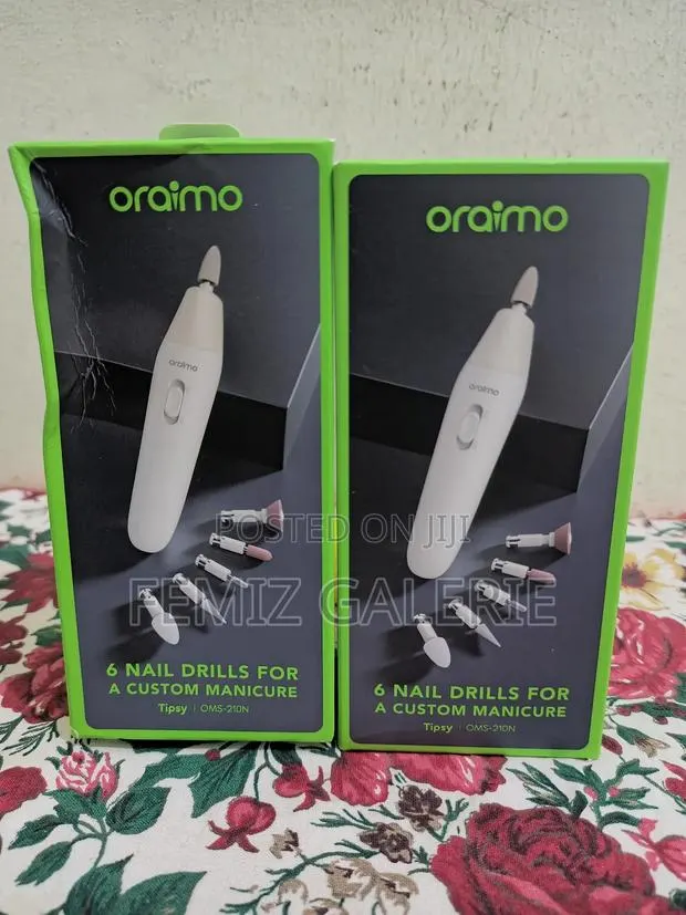 Oraimo Tipsy 6 Nail Drills 2-Speed Dual Rotation Manicure Set · Photo 1
