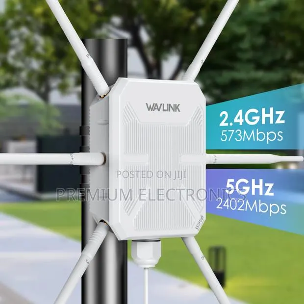 Wavlink 6 Antenna Ax3000 Dual Band Wifi6 Outdoor Access Point · Photo 1