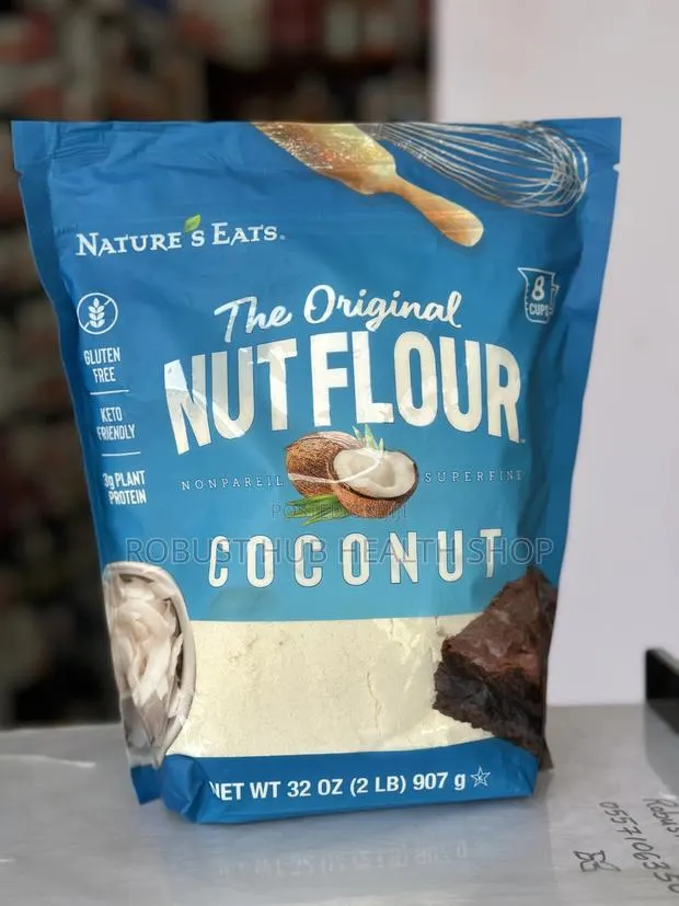 Nature's Eats Coconut Flour (32 Oz), Organic, Keto, Paleo Vegan Diet · Photo 1