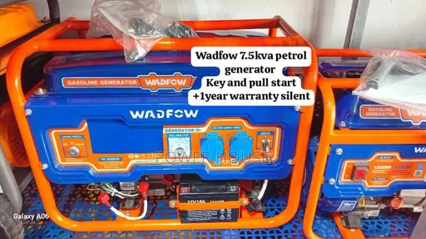 Energy Flow Wadfow 7.5kva Petrol Generator Wadfow 8500watts Petrol · Photo 1