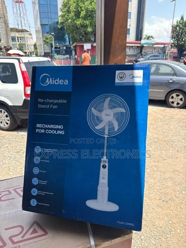 Long Lasting Effects Rechargeable 18”Fan Midea · Photo 1