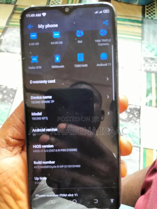Tecno Spark 7 Pro 64 GB Black · Photo 1