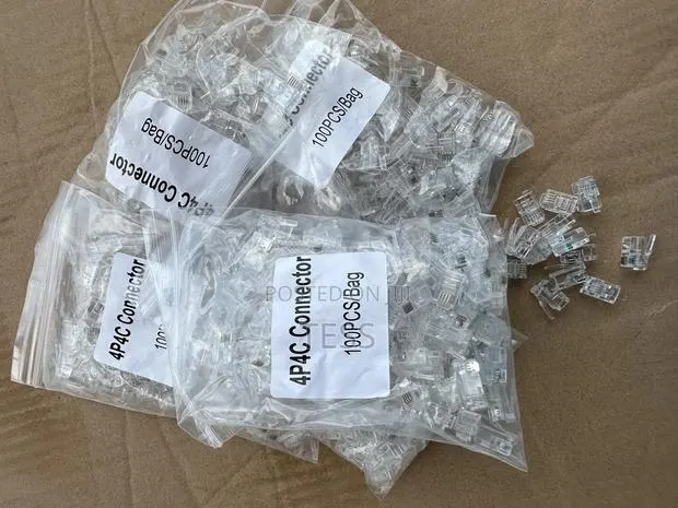 RJ11 Connector for Telephone Cable 100pcs · Photo 1
