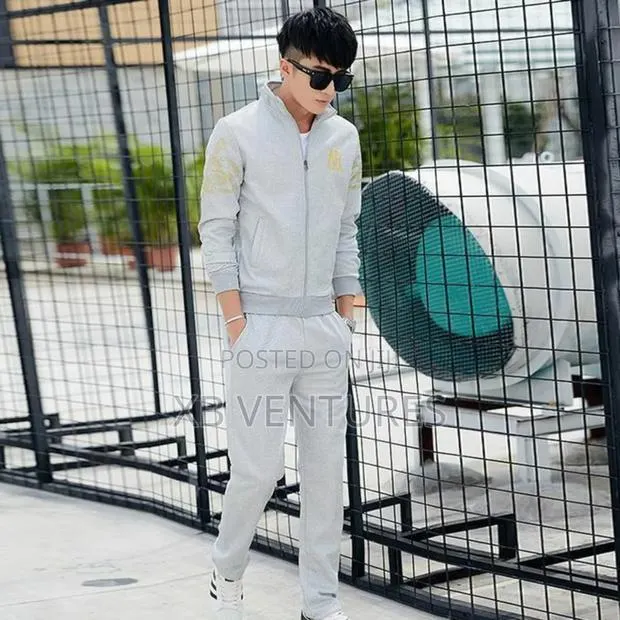 Sweatsuits for Men 2 Piece Sets-Grey · Photo 1