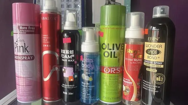 Hair Styling Products (Sheen Spray,mousse,lace Bond · Photo 1