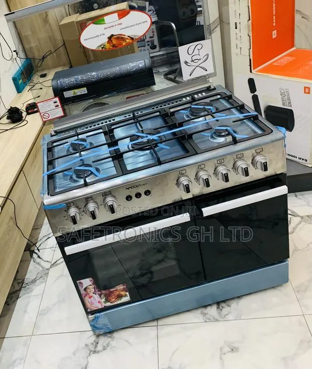 Excellent Mediatech 5-Burner Gas Cooker Oven, Grill Auto Rotisserie · Photo 1