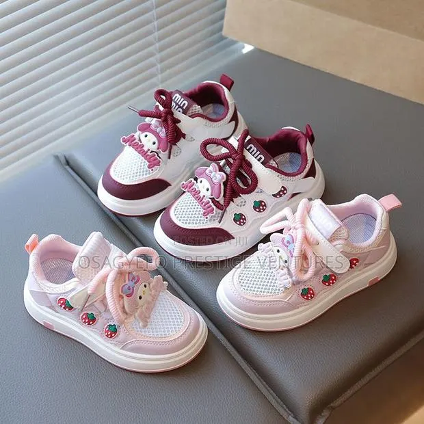My Melody Pink Kids Sneakers – Cute Strawberry Casual Shoes · Photo 2