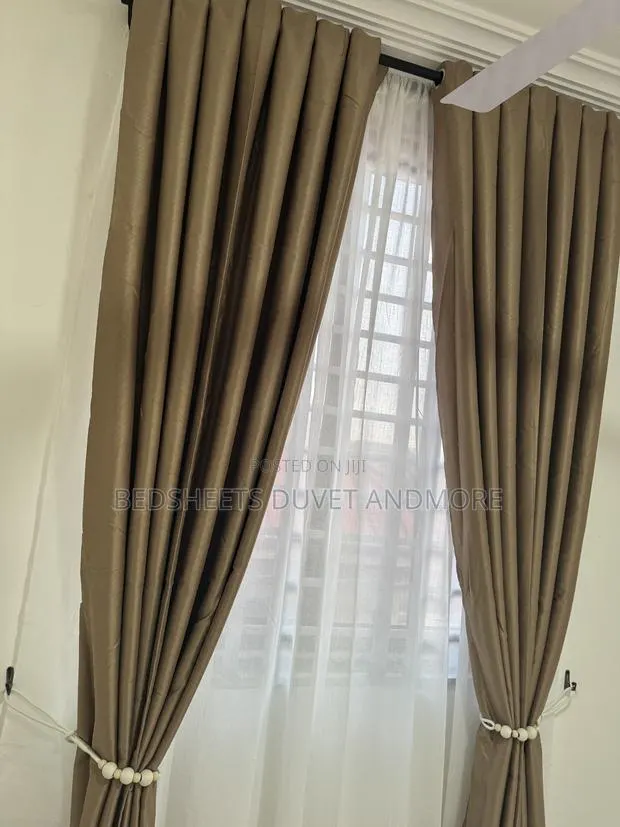 Beige 10ft Curtains · Photo 1