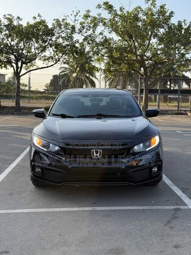 Honda Civic Sport Sedan 2020 Black · Photo 1