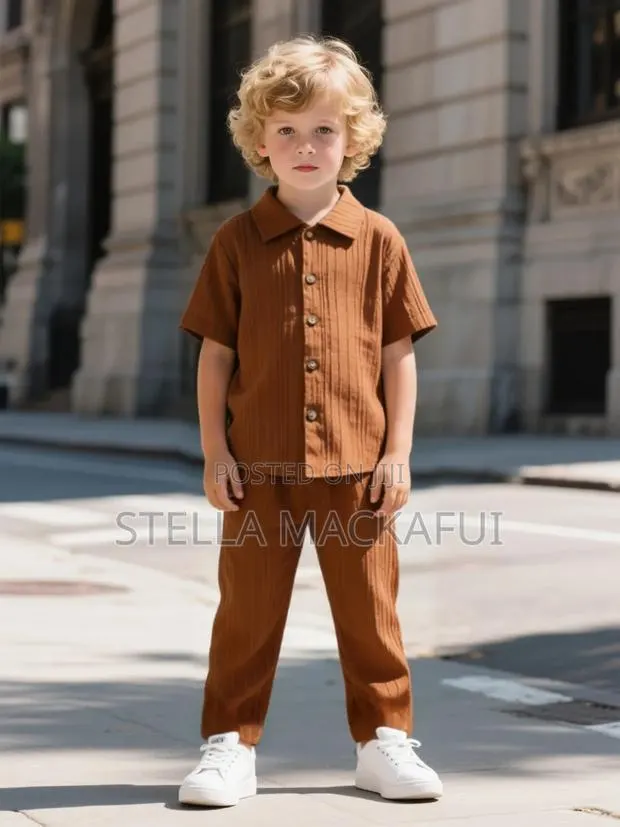 Brown Trousers With Shirt for 1-5yrs · Photo 1