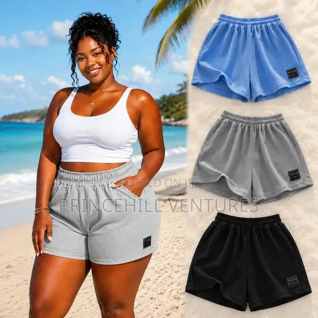 Ladies Casual Waffle Shorts · Photo 1