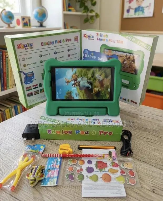 Zynix Edujoy Pad 8 Pro Android Kids Tablet 128gb+6gb - Green · Photo 1