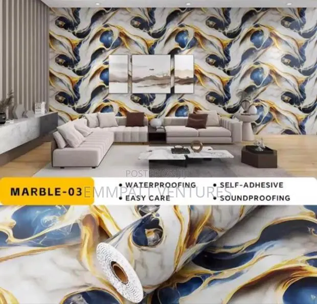 Fire Adhesive Marble Sticker · Photo 1