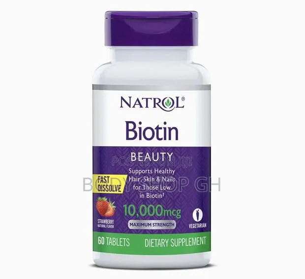 Natrol Biotin - Healthy Hair, Skin and Nails / STRAWBERRY · Photo 1