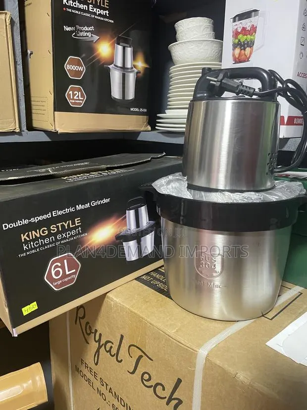 KING STYLE 6L Electric Fufu Machine – Double-Speed Food Grinder · Photo 1
