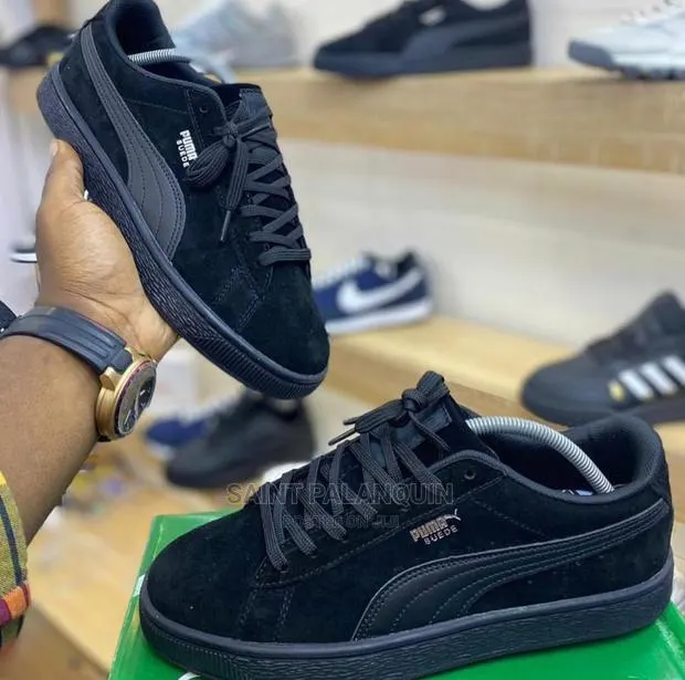 Genuine Puma Suede All Black · Photo 1