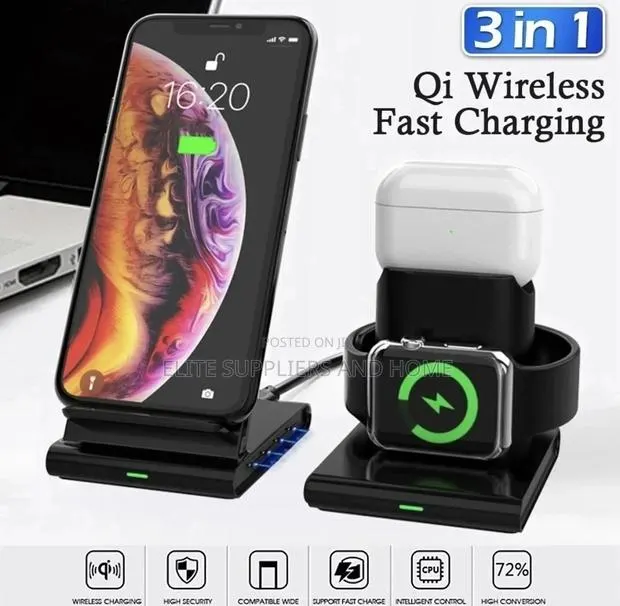 Qi 3 in 1 Wireless Charger · Photo 1