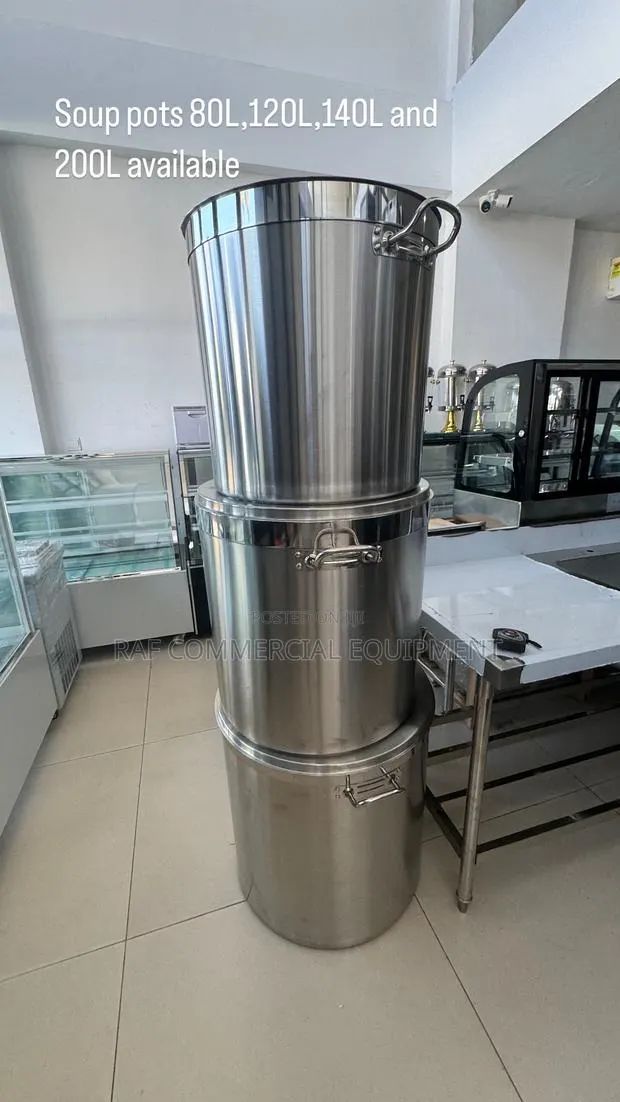 Commercial Stainless Steel Soup Pot · Photo 1