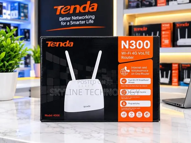 Tenda 4G06 N300 Wi-Fi 4G VoLTE Router · Photo 1