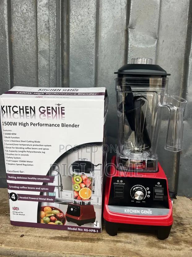 Kitchen Genie 1500W Commercial/High-Performance Blender (Model KG-HPB · Photo 1
