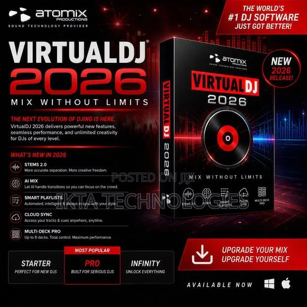 Atomix VirtualDJ 2026 Pro Infinity V8 | Full Version for Your DJ Work · Photo 1